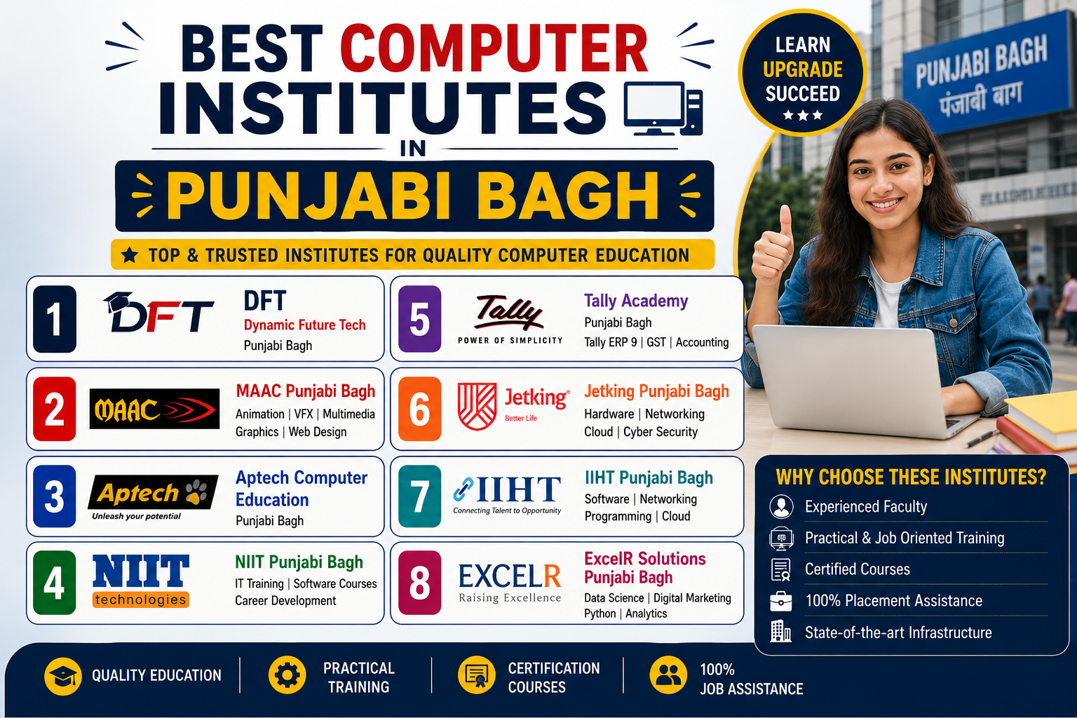 Best Computer Institutes In Punjabi Bagh