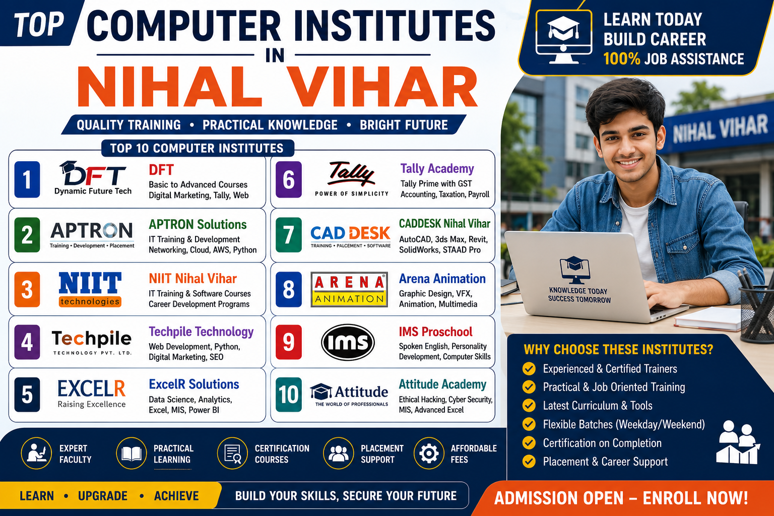 Computer Institutes In Nihal Vihar
